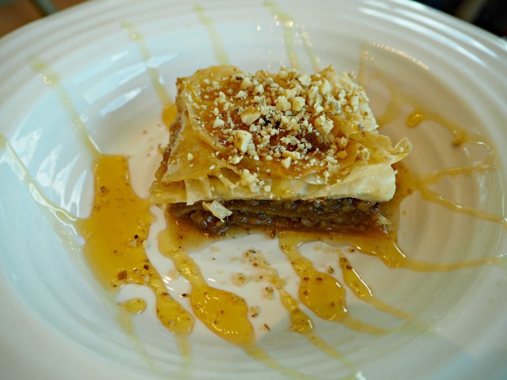 baklava - pastry, honey, nuts and caramelised pistachios