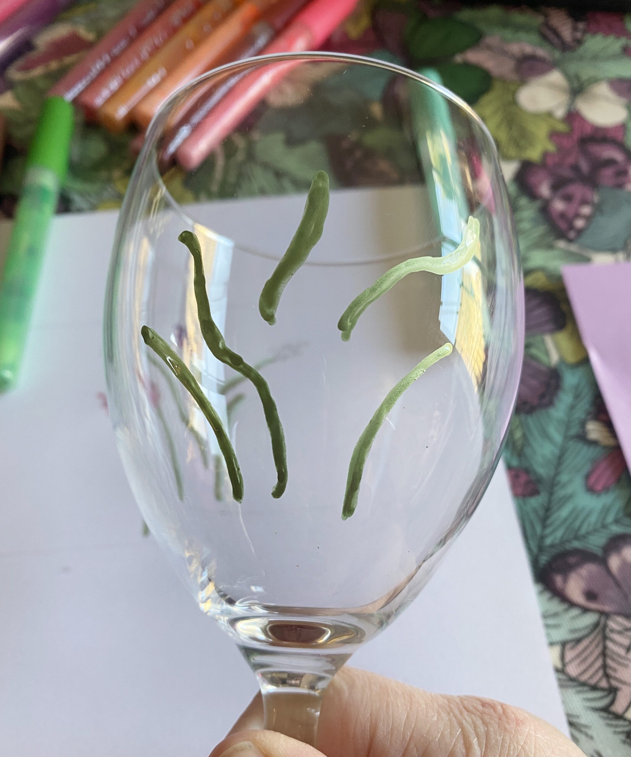 Glass Painting with Chalkola Acrylic Paint Pens - Laura Summers